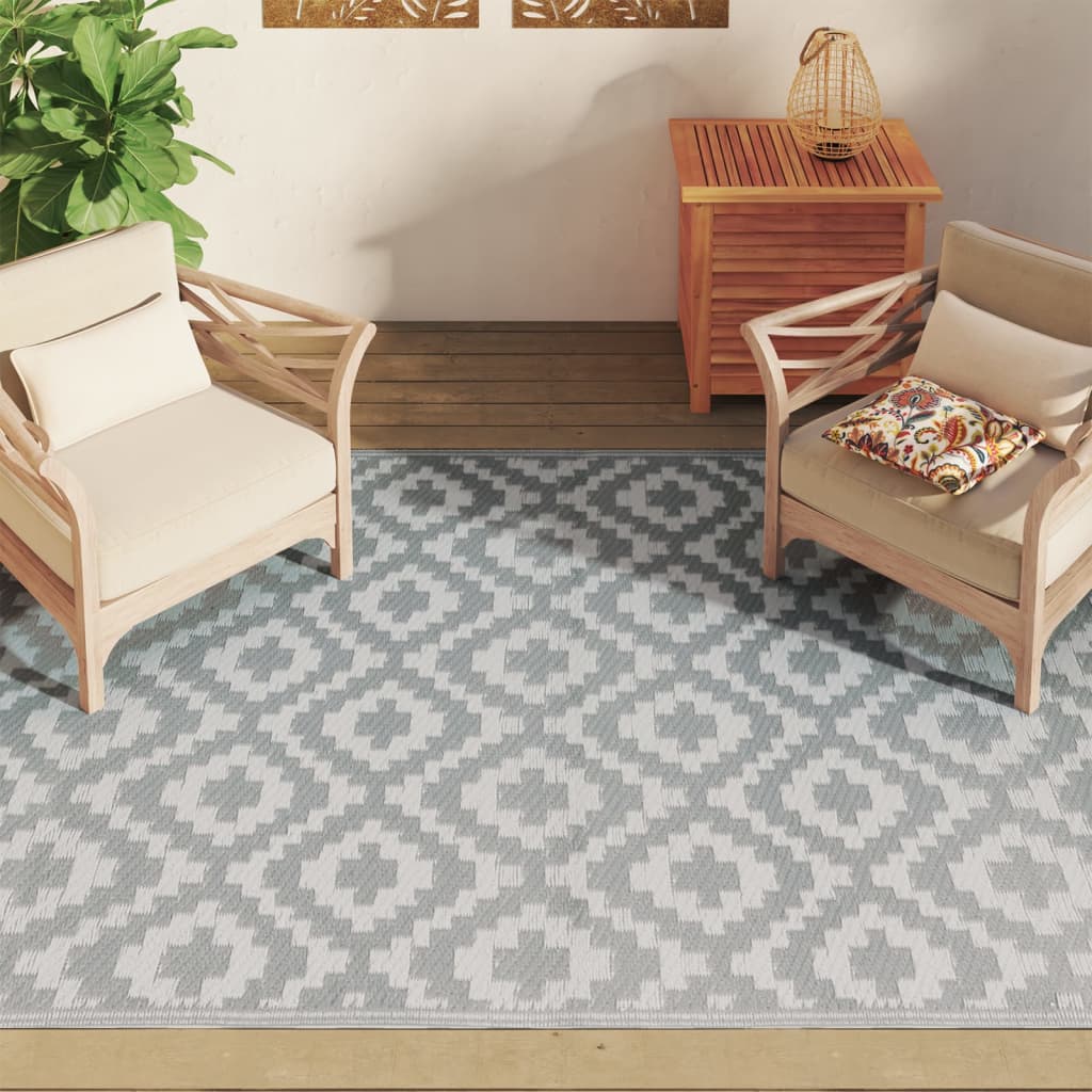 Χαλί εξωτερικού χώρου ARAKIL Γκρι 160x230 cm PP - Pakobazaar