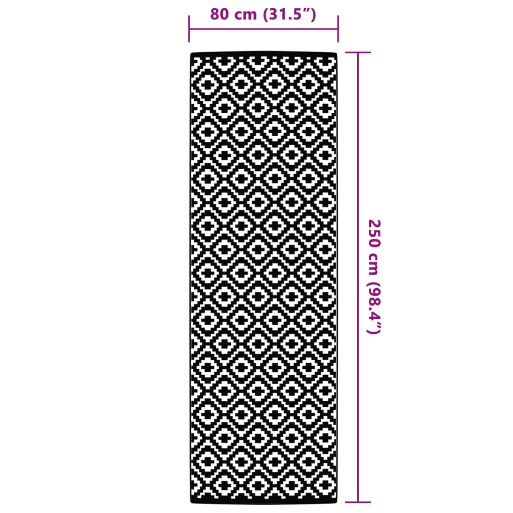 Χαλί εξωτερικού χώρου ARAKIL γκρι 80x250 cm PP