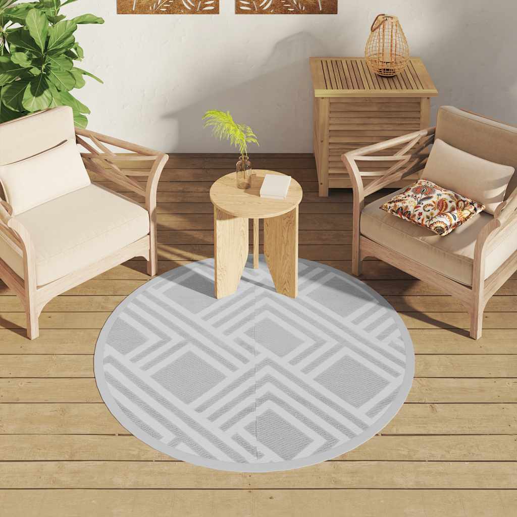 Χαλί εξωτερικού χώρου ARAKIL γκρι Ø120 cm PP