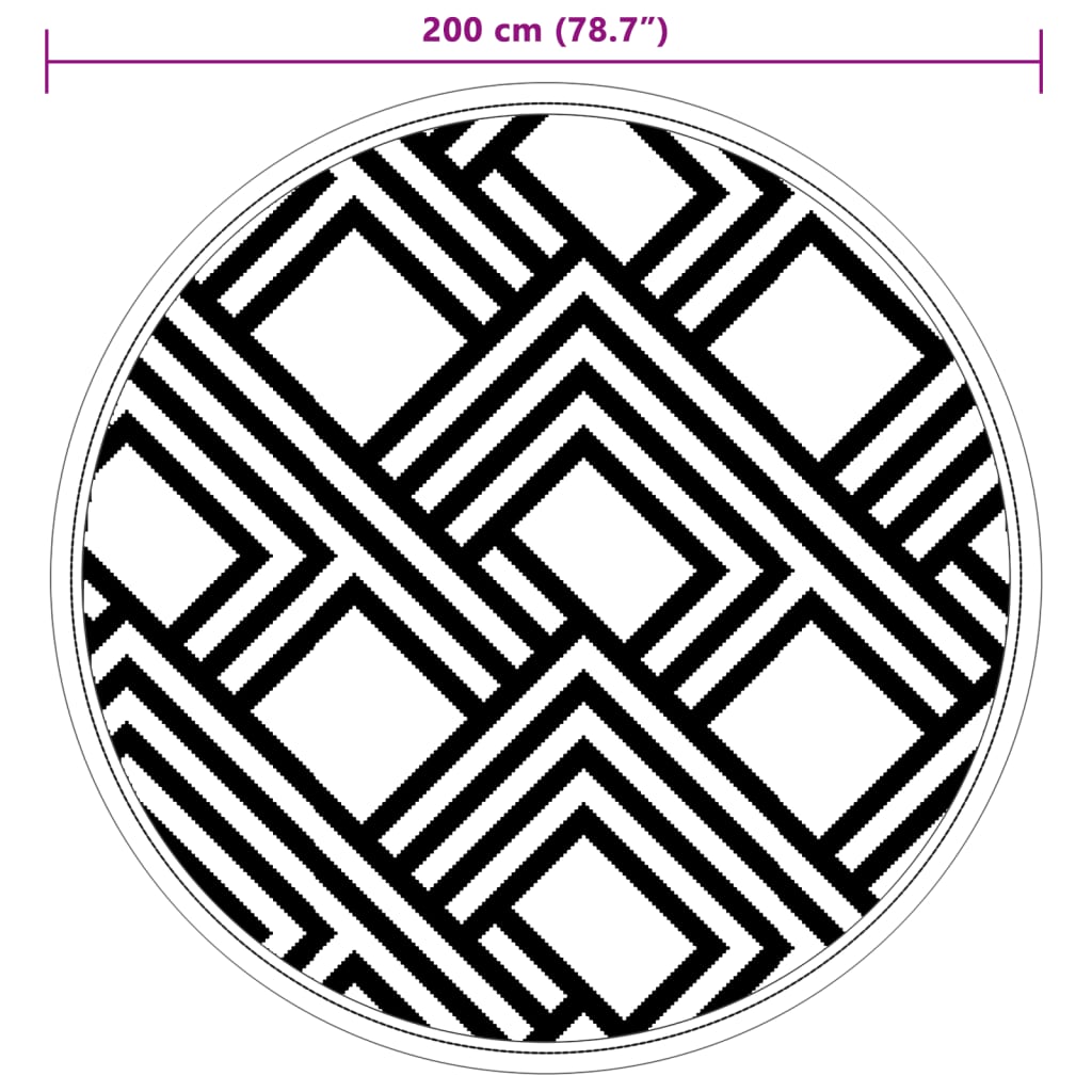 Χαλί εξωτερικού χώρου ARAKIL γκρι Ø200 cm PP