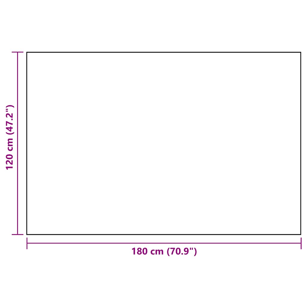 Χαλί εξωτερικού χώρου ARAKIL Λευκό και μαύρο 120x180 cm PP - Pakobazaar