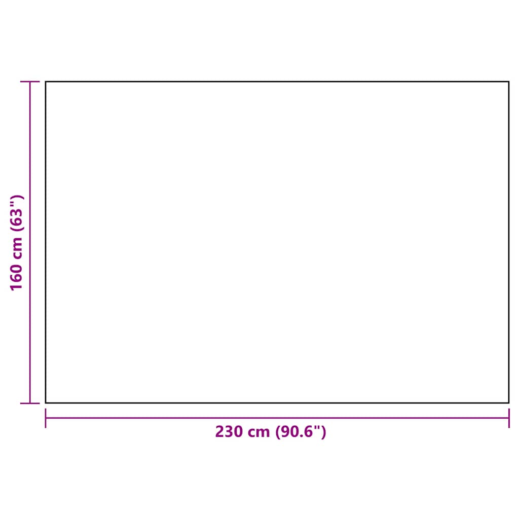 Χαλί εξωτερικού χώρου ARAKIL Λευκό και μαύρο 160x230 cm PP - Pakobazaar