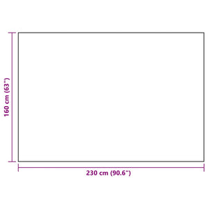 Χαλί εξωτερικού χώρου ARAKIL Λευκό και μαύρο 160x230 cm PP - Pakobazaar