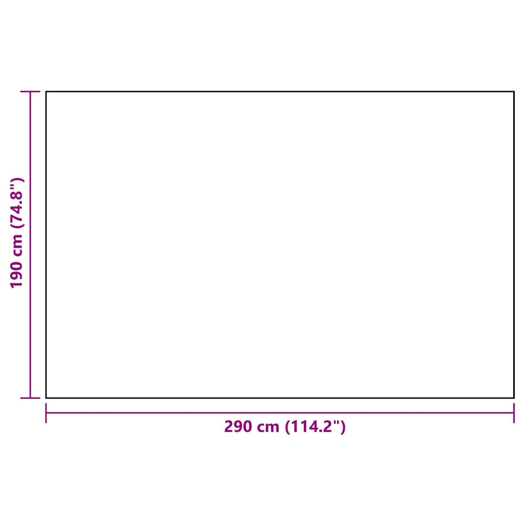 Χαλί εξωτερικού χώρου ARAKIL Λευκό και μαύρο 190x290 cm PP