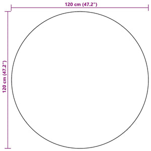 Χαλί εξωτερικού χώρου ARAKIL Λευκό και Μαύρο Ø120 cm PP