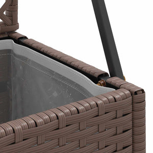 Γλάστρα με πέργκολα κήπου Καφέ 70 x 30 x 135 cm Μέταλλο