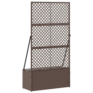 Γλάστρα με πέργκολα κήπου Καφέ 70 x 30 x 135 cm Μέταλλο