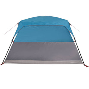 Σκηνή Κάμπινγκ 4 Ατόμων Αδιάβροχη Μπλε - Pakobazaar