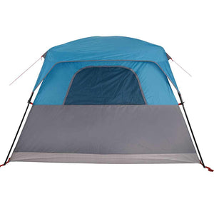 Σκηνή Οικογενειακή 6 Ατόμων Αδιάβροχη Μπλε - Pakobazaar