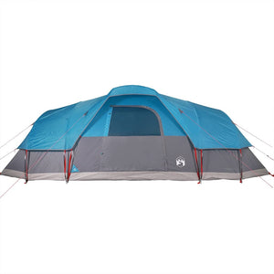 Σκηνή Οικογενειακή Θόλος 11 Ατόμων Αδιάβροχη Μπλε - Pakobazaar