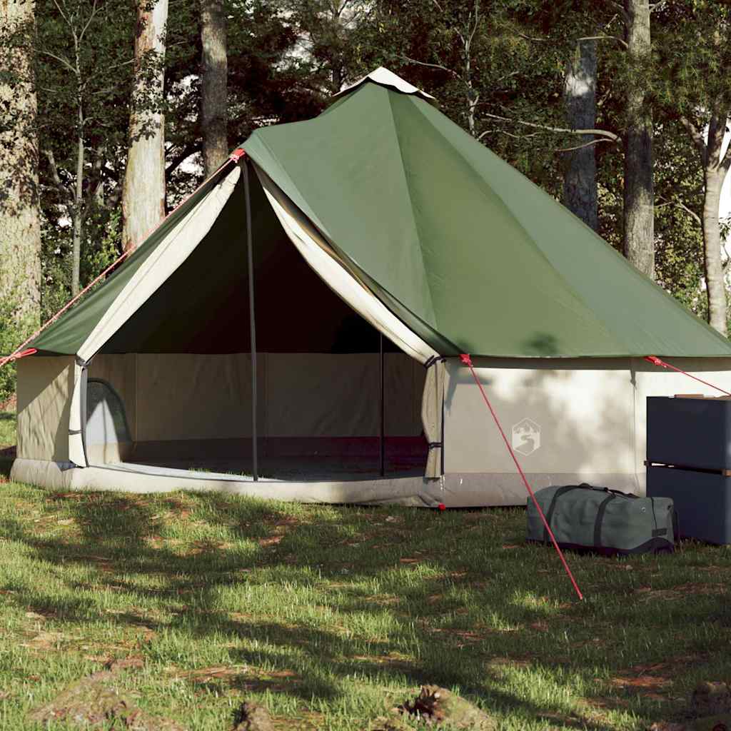 Σκηνή Οικογενειακή Tipi 6 Ατόμων Αδιάβροχη Πράσινη - Pakobazaar