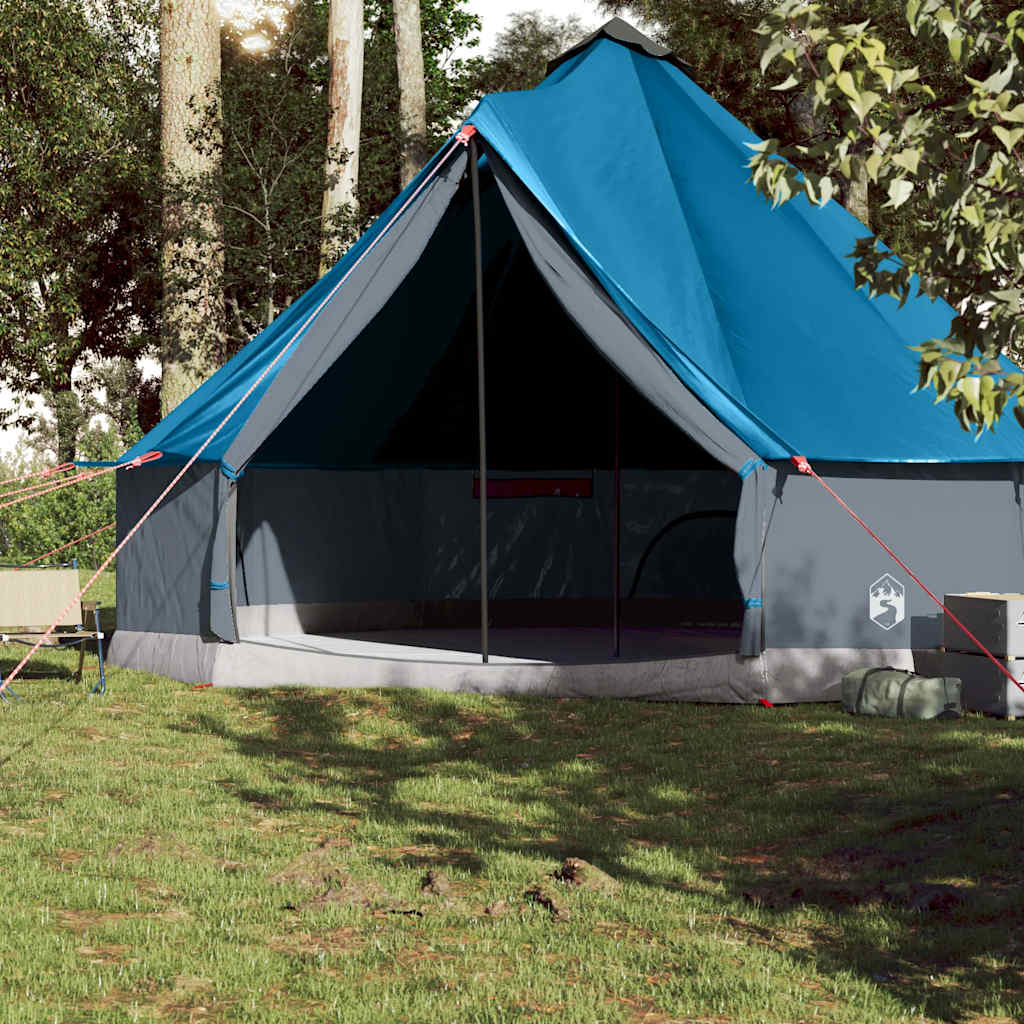Σκηνή Οικογενειακή Tipi 10 Ατόμων Αδιάβροχη Μπλε - Pakobazaar