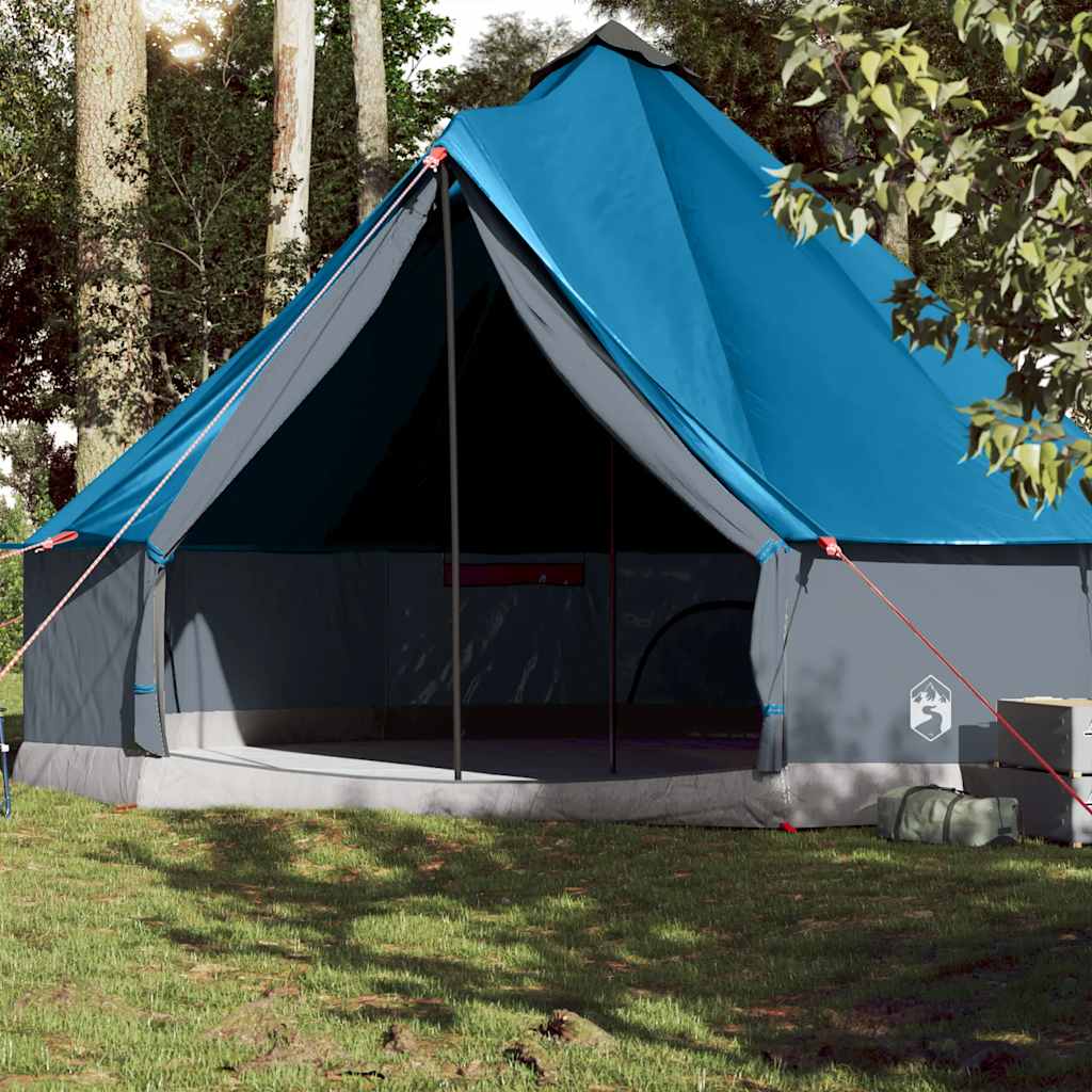 Σκηνή Οικογενειακή Tipi 10 Ατόμων Αδιάβροχη Μπλε - Pakobazaar