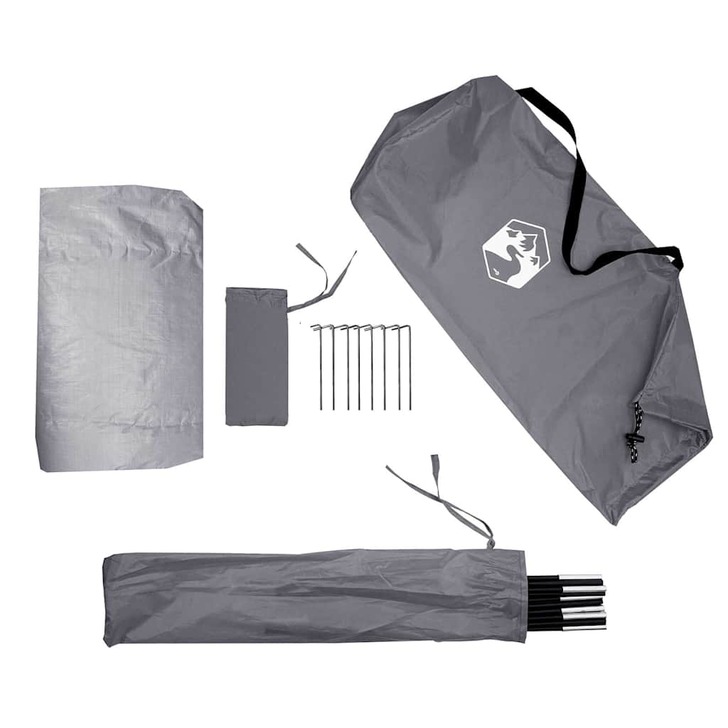 Σκηνή Αποθηκευτική Αδιάβροχη Γκρι/Πορτοκαλί - Pakobazaar