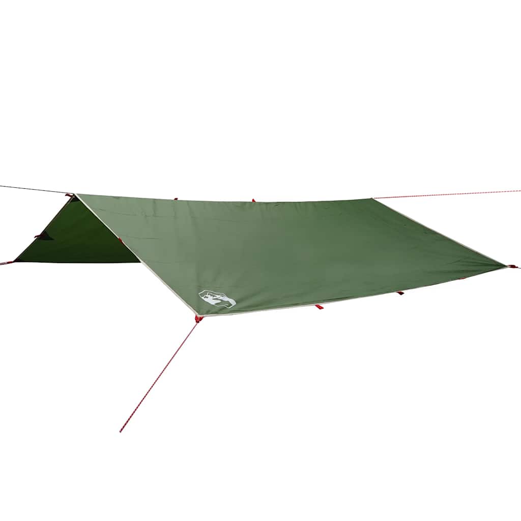 Μουσαμάς Κάμπινγκ Αδιάβροχος Πράσινος 360 x 294 εκ. - Pakobazaar