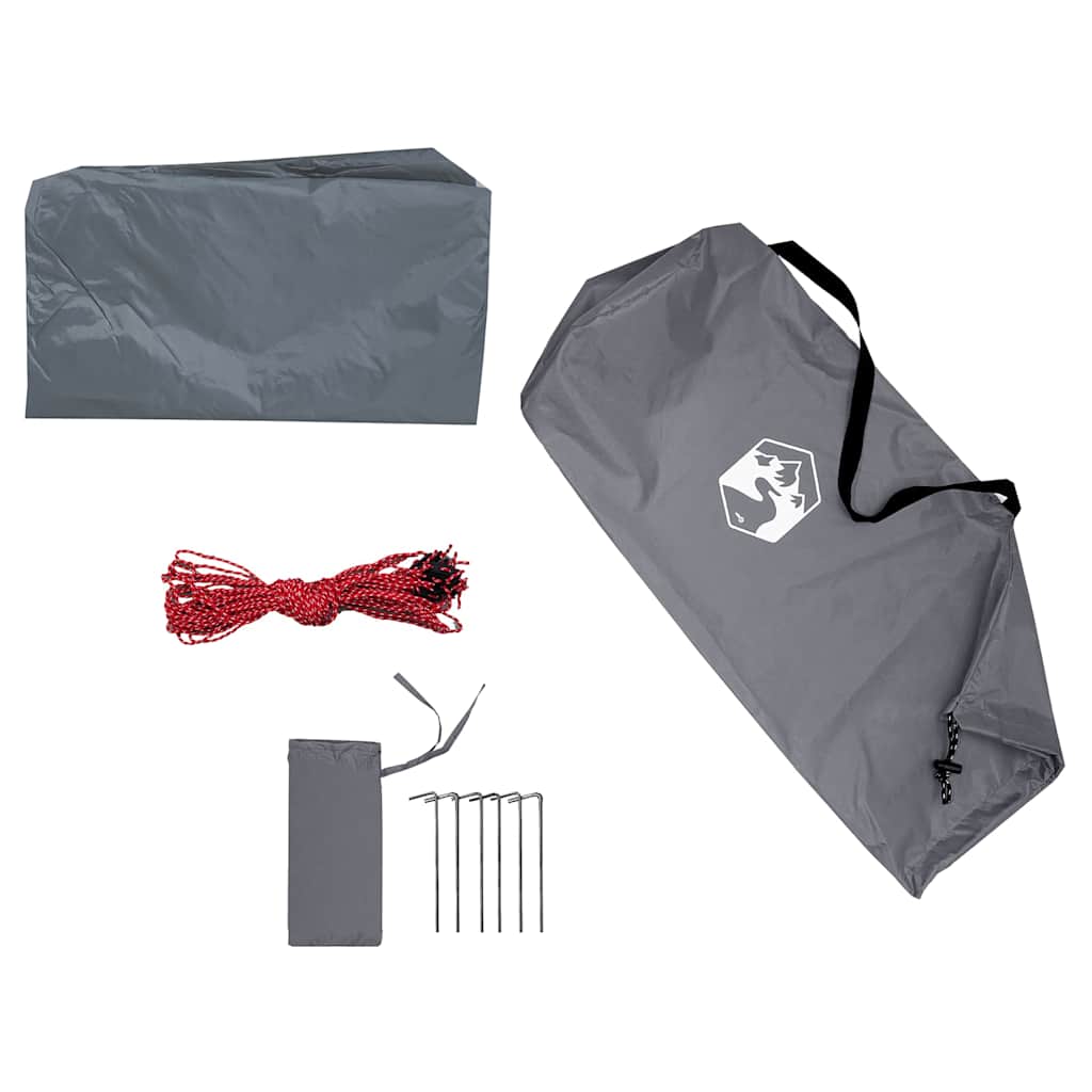 Μουσαμάς Κάμπινγκ Αδιάβροχος Γκρι/Πορτοκαλί 420x440 εκ. - Pakobazaar