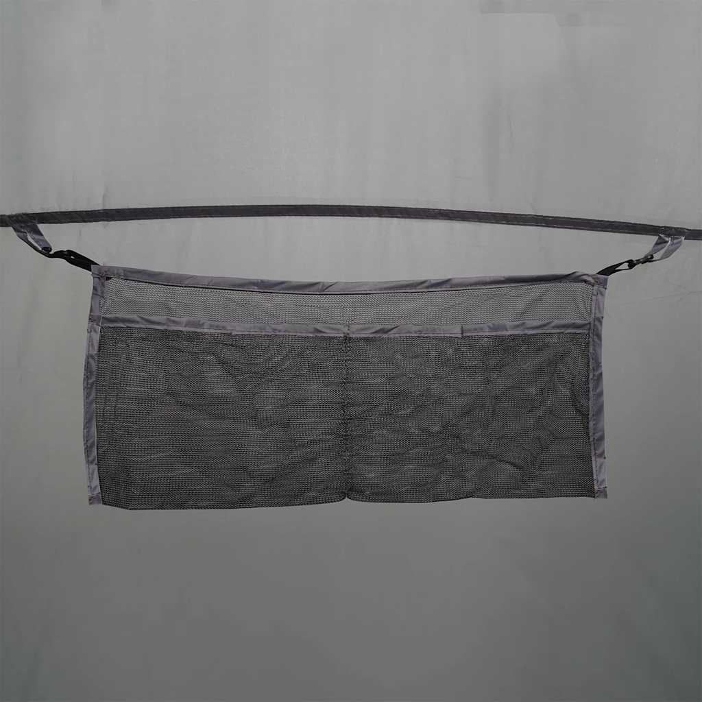 Σκηνή Κάμπινγκ Tipi 7 Ατόμων Αδιάβροχη Γκρι/Πορτοκαλί - Pakobazaar