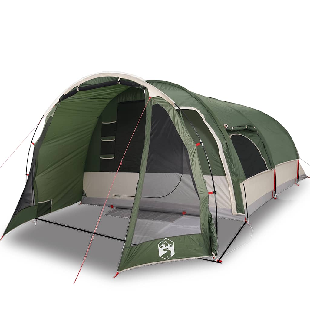 Σκηνή Οικογενειακή Τούνελ 8 Ατόμων Αδιάβροχη Πράσινη - Pakobazaar