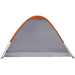 Σκηνή Κάμπινγκ 2 Ατόμων Αδιάβροχη Γκρι/Πορτοκαλί - Pakobazaar