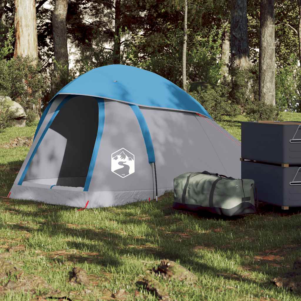 Σκηνή Κάμπινγκ Θόλος 1 Ατόμων Αδιάβροχη Μπλε - Pakobazaar