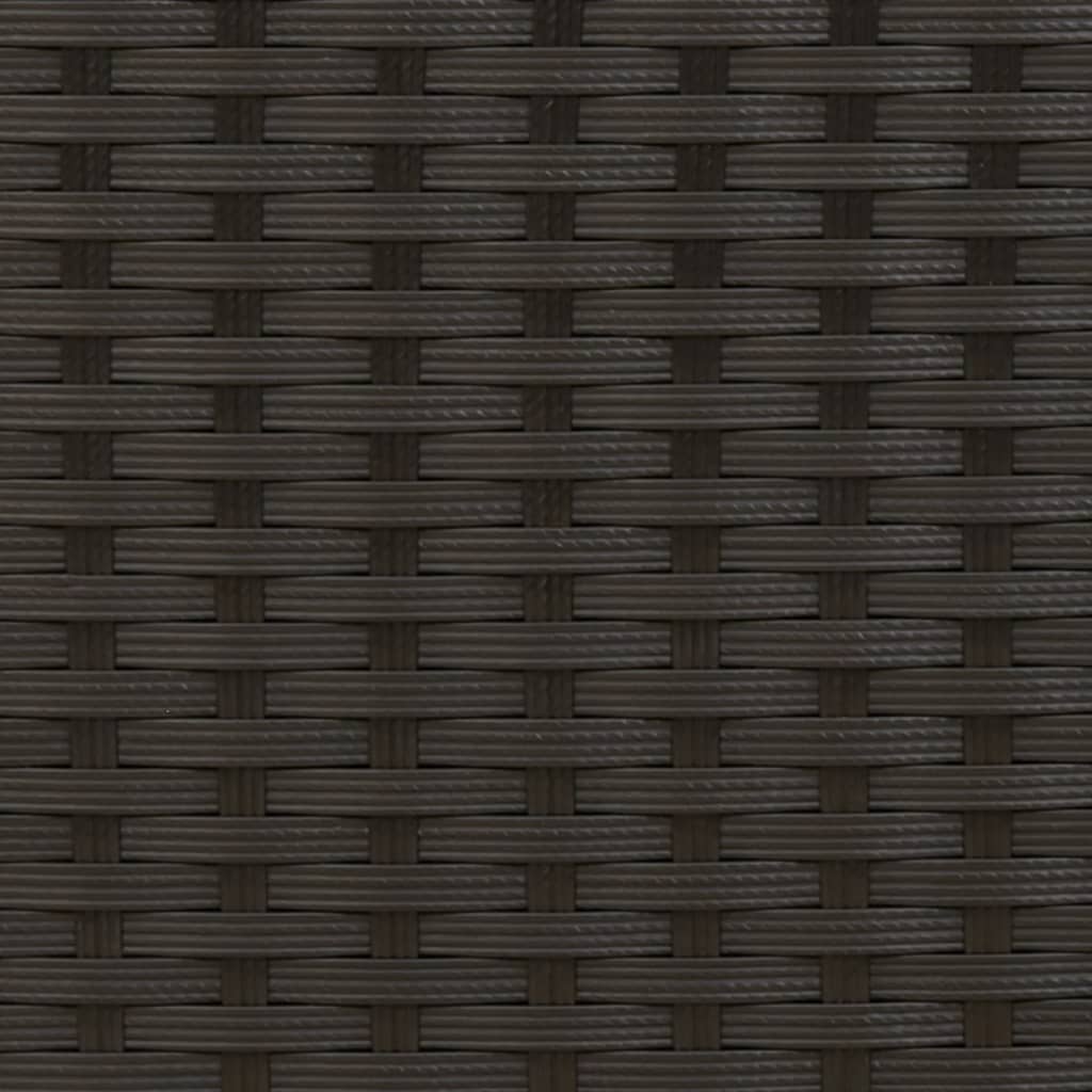 Ξαπλώστρα Μαύρη από Συνθετικό Ρατάν με Μαξιλάρια