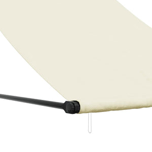 Τέντα Συρόμενη Κρεμ 100 x 150 εκ. από Ύφασμα και Ατσάλι - Pakobazaar