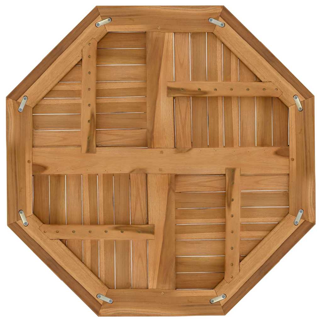 Επιφάνεια Τραπεζιού Οκτάγωνη 80x80x2,5 εκ. Μασίφ Ξύλο Teak