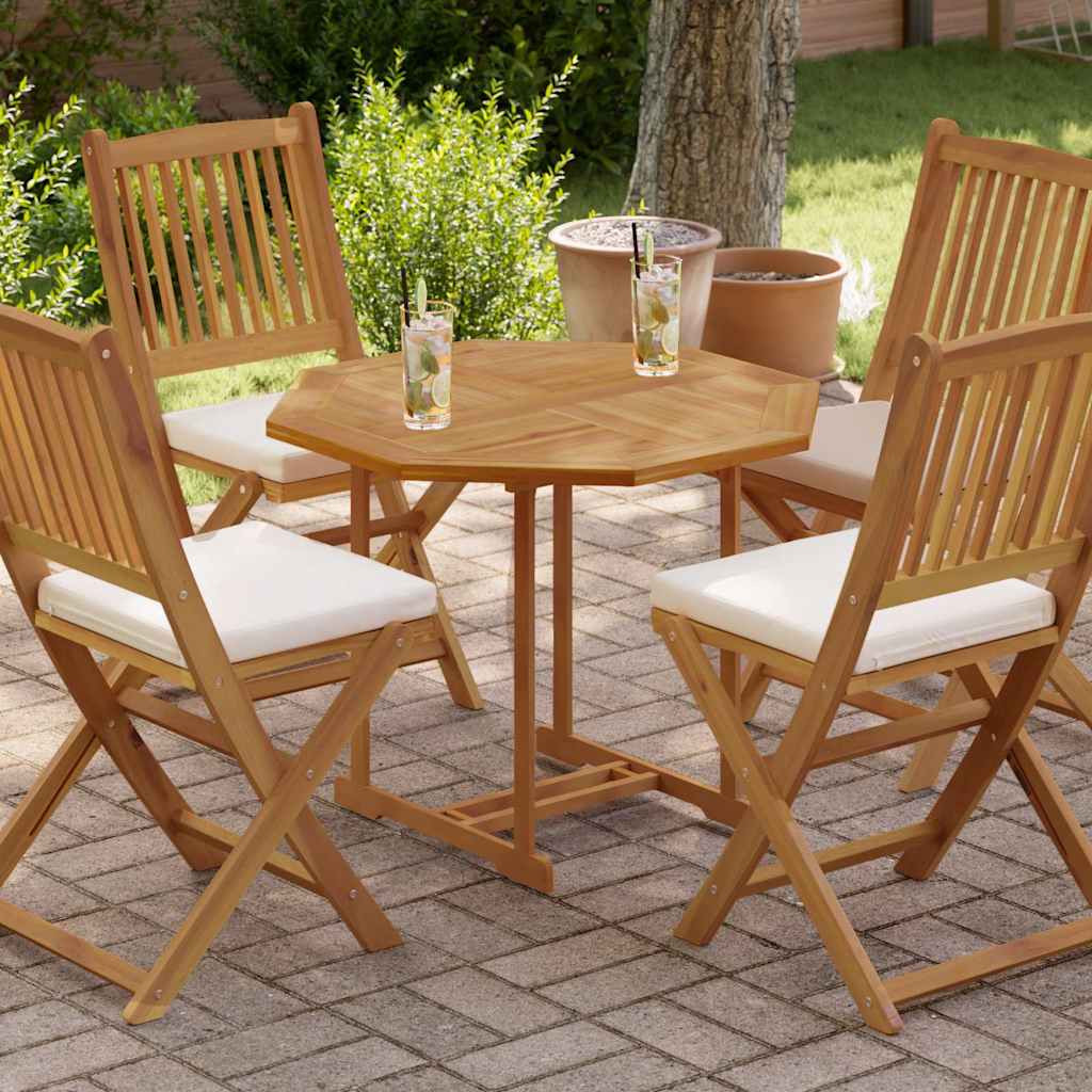 Επιφάνεια Τραπεζιού Οκτάγωνη 80x80x2,5 εκ. Μασίφ Ξύλο Teak