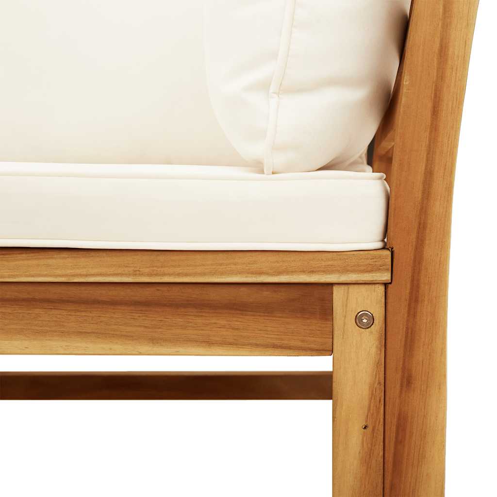 Σαλόνι Κήπου 5 Τεμαχίων από Μασίφ Ξύλο Ακακίας με Μαξιλάρια