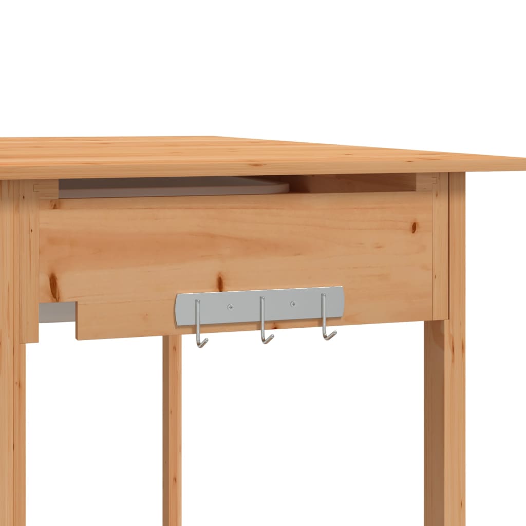Τραπέζι για Γλάστρες+Νεροχύτη Καφέ 147,5x44x139,5εκ Μασίφ Ελάτη - PAKOBAZAAR