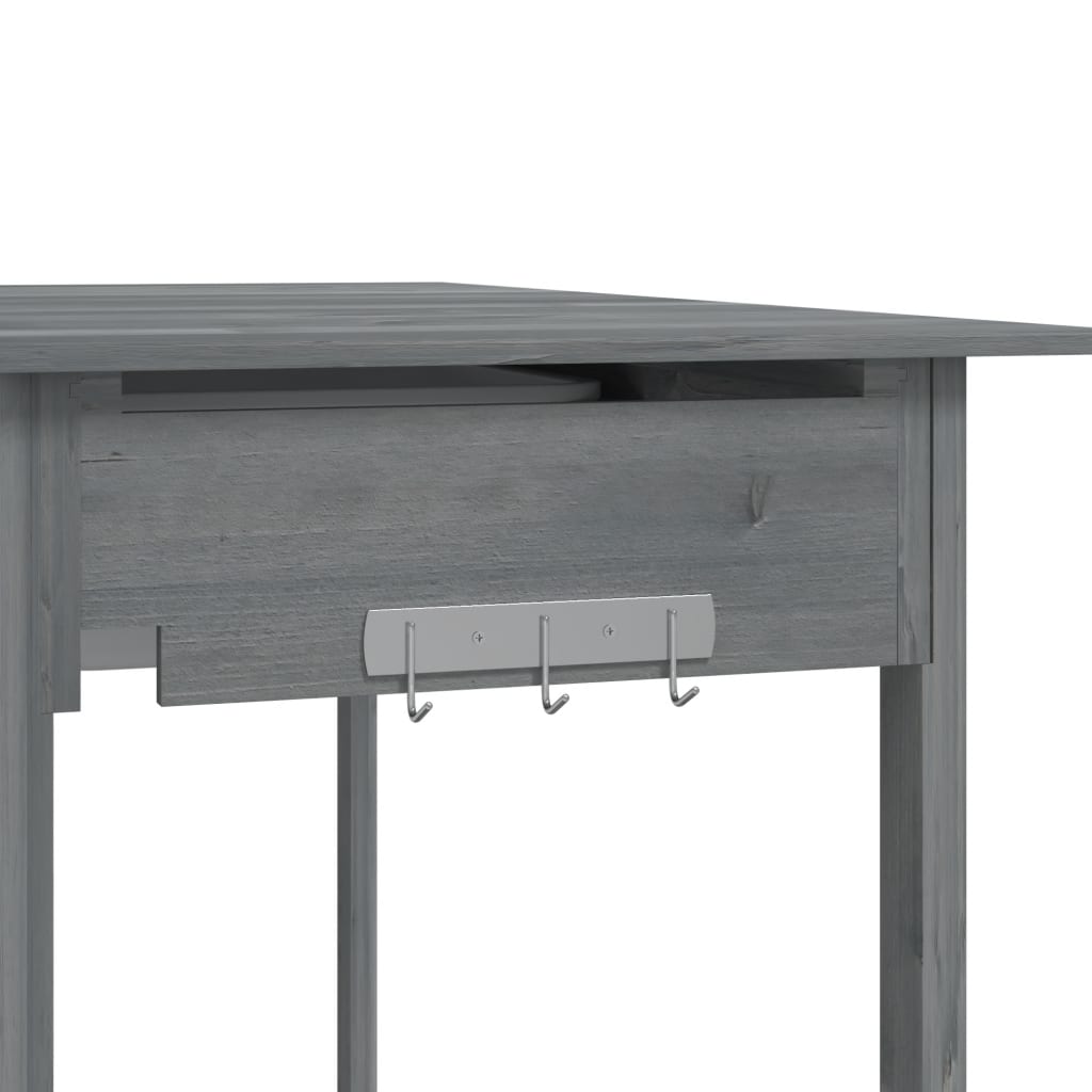 Τραπέζι για Γλάστρες+Νεροχύτη Γκρι 147,5x44x139,5εκ Μασίφ Ελάτη - PAKOBAZAAR