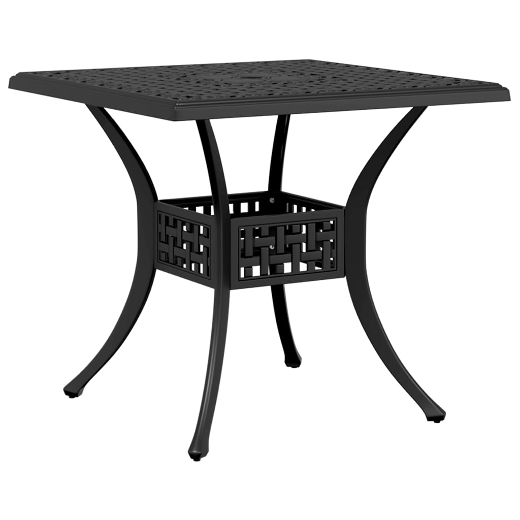 Σετ Επίπλων Bistro 3 Τεμαχίων Μαύρο από Χυτό Αλουμίνιο - Pakobazaar