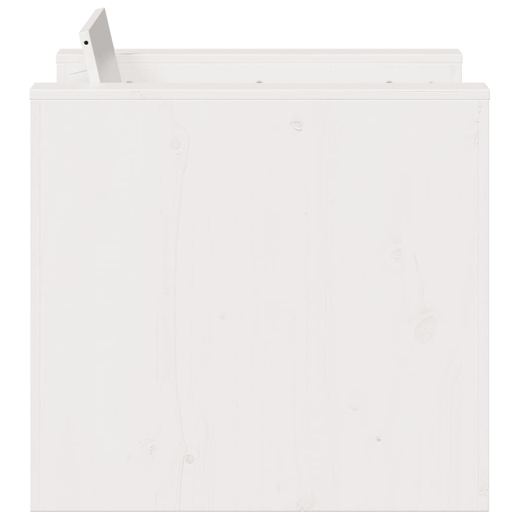 Καναπές Κήπου Λευκός 79 x 60 x 62 εκ. από Μασίφ Ξύλο Πεύκου - Pakobazaar