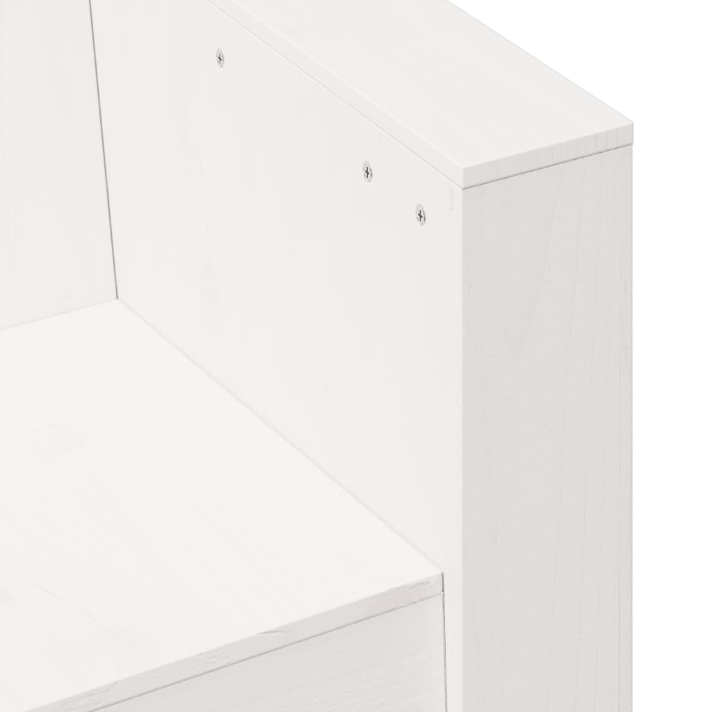 Καναπές Κήπου Λευκός 79 x 60 x 62 εκ. από Μασίφ Ξύλο Πεύκου - Pakobazaar