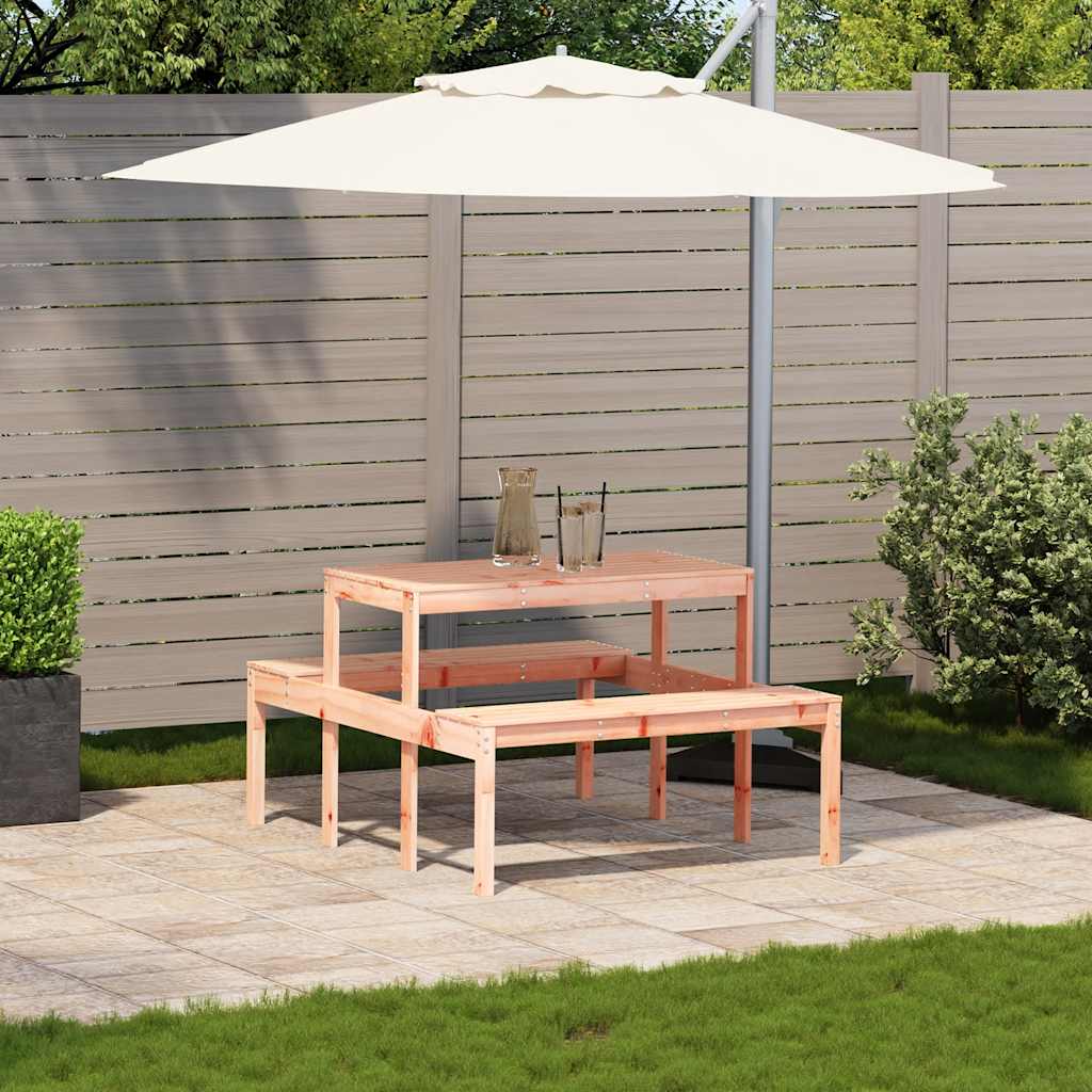 Τραπέζι Πικνίκ 110 x 134 x 75 εκ. από Μασίφ Ξύλο Ψευδοτσούγκας - Pakobazaar