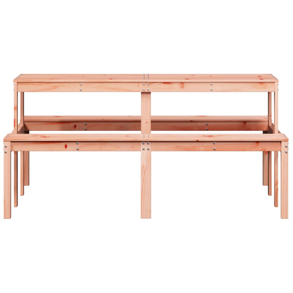Τραπέζι Πικνίκ 160 x 134 x 75 εκ. από Μασίφ Ξύλο Ψευδοτσούγκας - Pakobazaar
