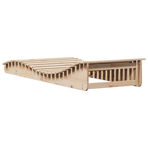 Ξαπλώστρα 205x80x31,5 εκ. από Μασίφ Ξύλο Πεύκου - Pakobazaar
