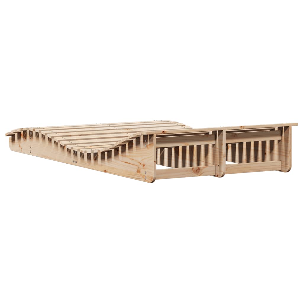 Ξαπλώστρα 205x1100x31,5 εκ. από Μασίφ Ξύλο Πεύκου - Pakobazaar