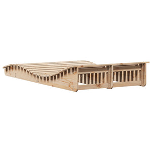 Ξαπλώστρα 205x1100x31,5 εκ. από Μασίφ Ξύλο Πεύκου - Pakobazaar