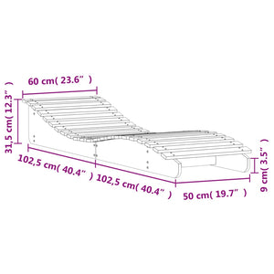 Ξαπλώστρες 2 τεμ. Καφέ Κεριού 205x60x31,5 εκ. Μασίφ Ξύλο Πεύκου - Pakobazaar