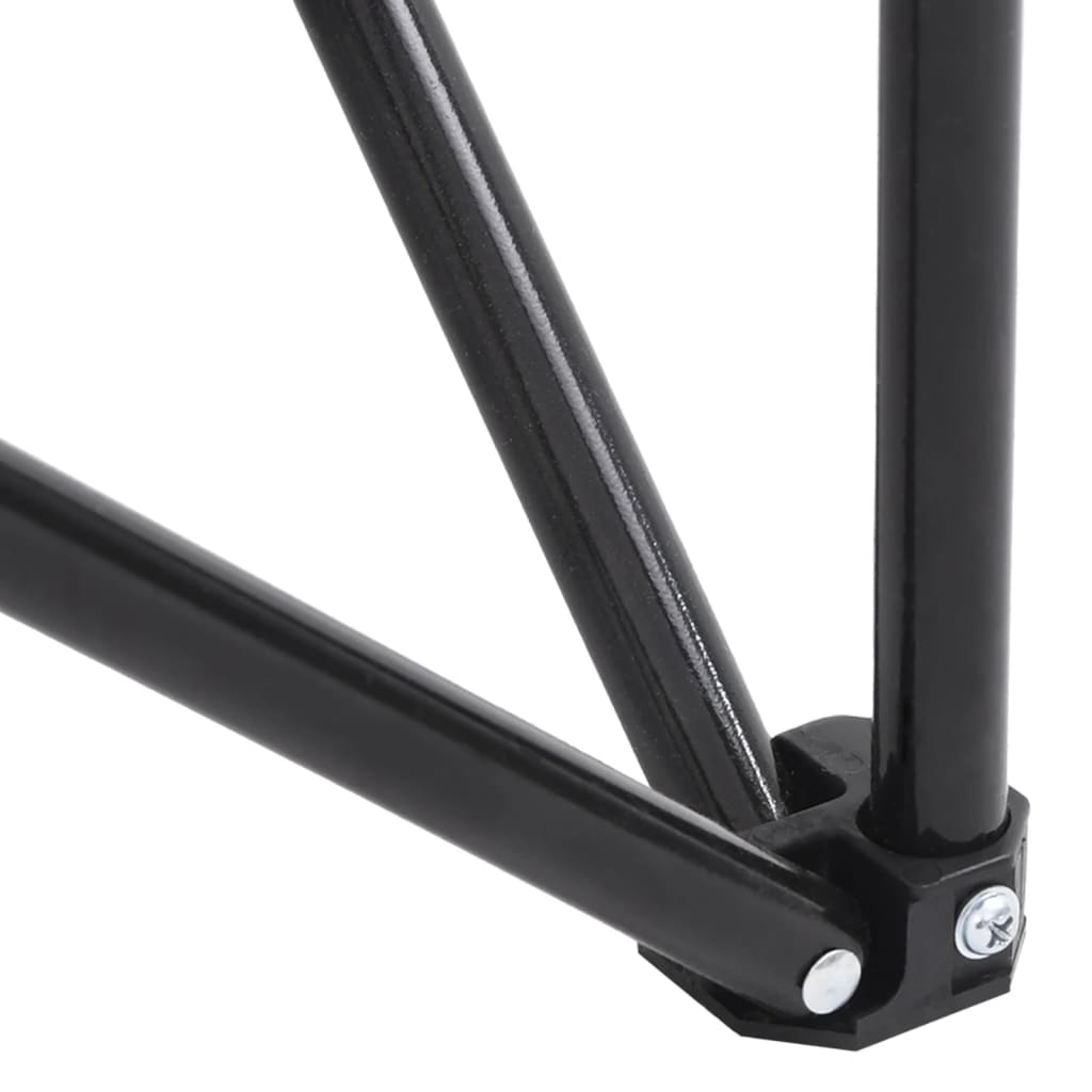 Καρέκλες Κάμπινγκ με Τσέπες Πτυσσόμενες 2 Τεμ. Μαύρες