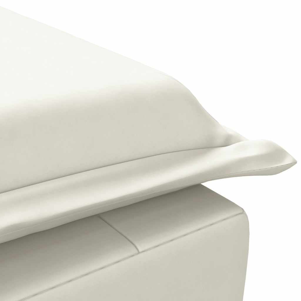 Ανάκλιντρο Κρεμ Βελούδινο με Μαξιλάρι Βελούδινο