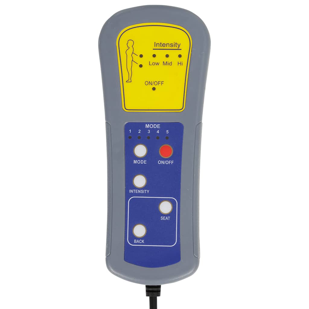 Ανάκλιντρο Μασάζ Σκούρο Γκρι Υφασμάτινο με Μαξιλάρια - Pakobazaar