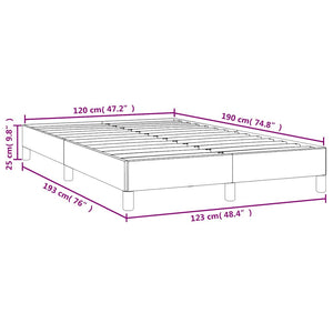Πλαίσιο Κρεβατιού χωρίς στρώμα Πράσινο 120x190εκ. Βελούδινο