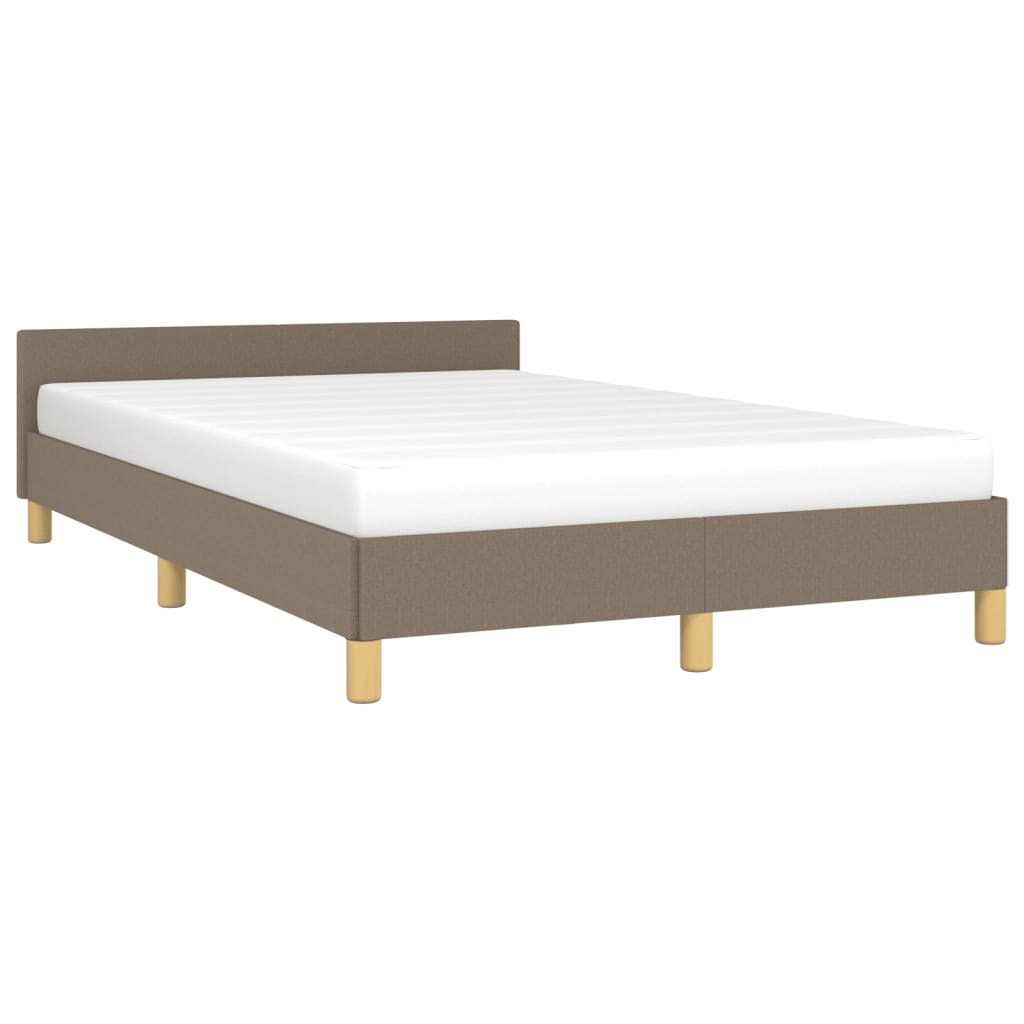 Πλαίσιο Κρεβατιού χωρίς στρώμα Taupe 120x190 εκ. Υφασμάτινο - Pakobazaar