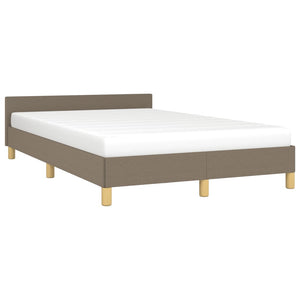 Πλαίσιο Κρεβατιού χωρίς στρώμα Taupe 120x190 εκ. Υφασμάτινο - Pakobazaar