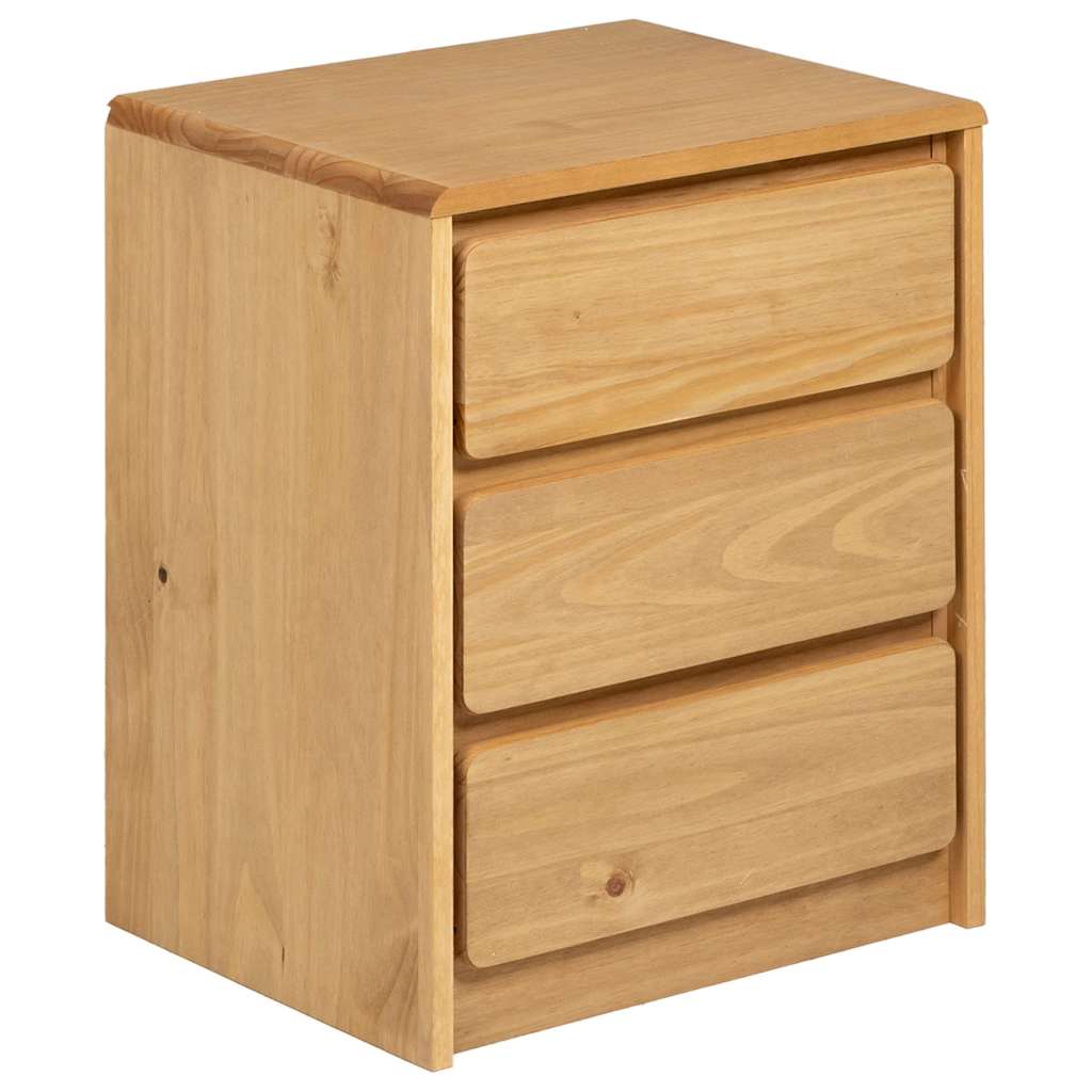 Κομοδίνο SAUDA Χρώμα Δρυός 44x35x56 εκ. Μασίφ Ξύλο Πεύκου