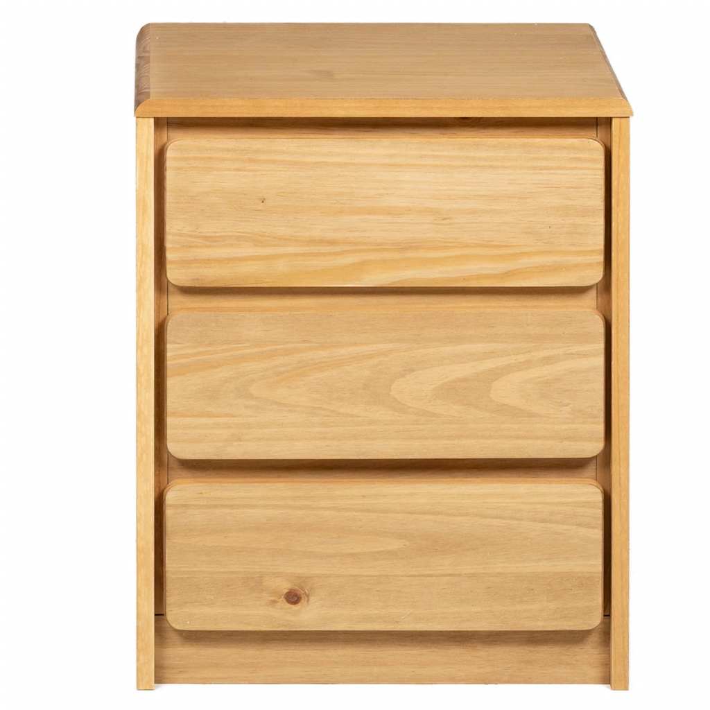 Κομοδίνο SAUDA Χρώμα Δρυός 44x35x56 εκ. Μασίφ Ξύλο Πεύκου