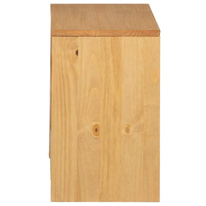 Κομοδίνο SAUDA Χρώμα Δρυός 44x35x56 εκ. Μασίφ Ξύλο Πεύκου