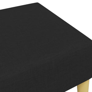 Υποπόδιο Μαύρο 77x55x31 εκ. Υφασμάτινο - Pakobazaar